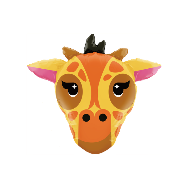 BALAO METALIZADO 31" CABECA DE GIRAFA UN CELEBRATOON