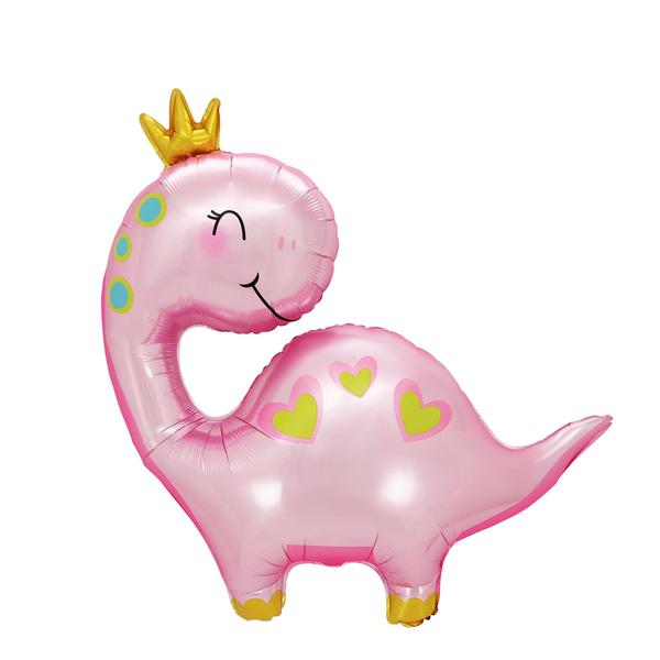 BALAO METALIZADO 38" RAINHA BEBESSAURO ROSA UN CELEBRATOON