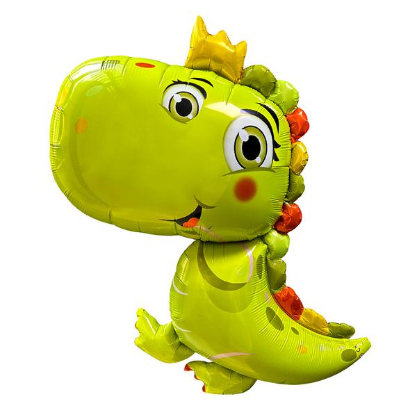 BALAO METALIZADO 39" DINO VERDE LIMAO UN CELEBRATOON