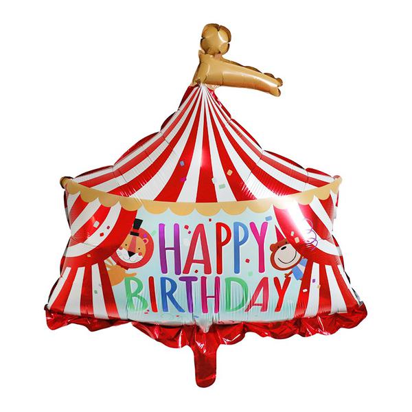 BALAO METALIZADO 39" HAPPY BIRTHDAY CIRCO UN CELEBRATOON