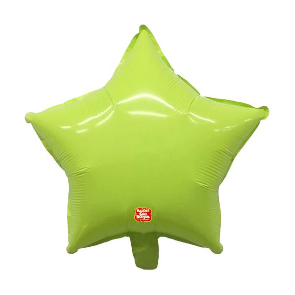 BALAO METALIZADO 45CM ESTRELA VERDE CANDY UN SAO ROQUE
