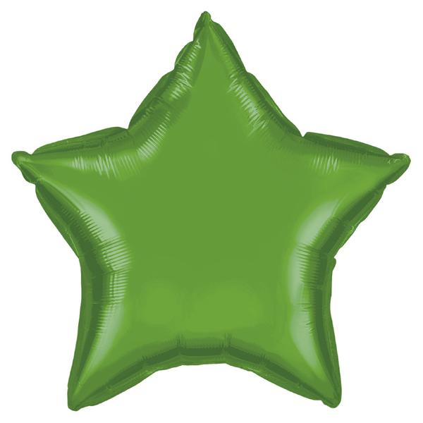 BALAO METALIZADO 5" ESTRELA VERDE 3UN CELEBRATOON