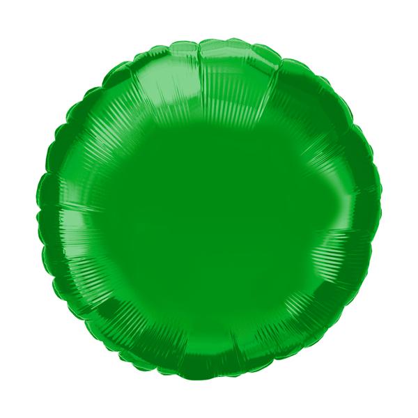 BALAO METALIZADO 5" REDONDO VERDE 3UN CELEBRATOON