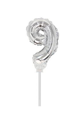BALAO METALIZADO Nº09 TOPCAKE PRATA 13CM UN SAO ROQUE