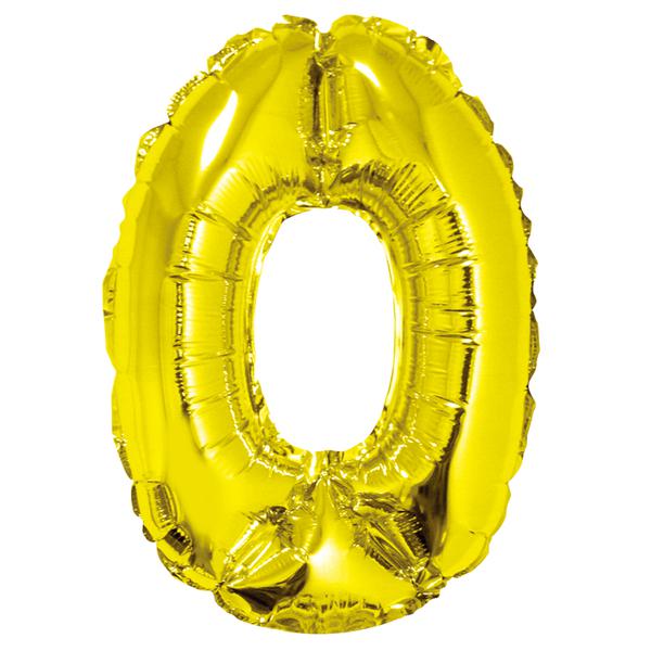 BALAO METALIZADO Nº0 DOURADO 16" UN SILVER
