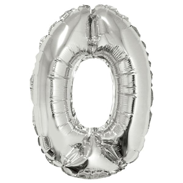 BALAO METALIZADO Nº0 PRATA 16" UN SILVER