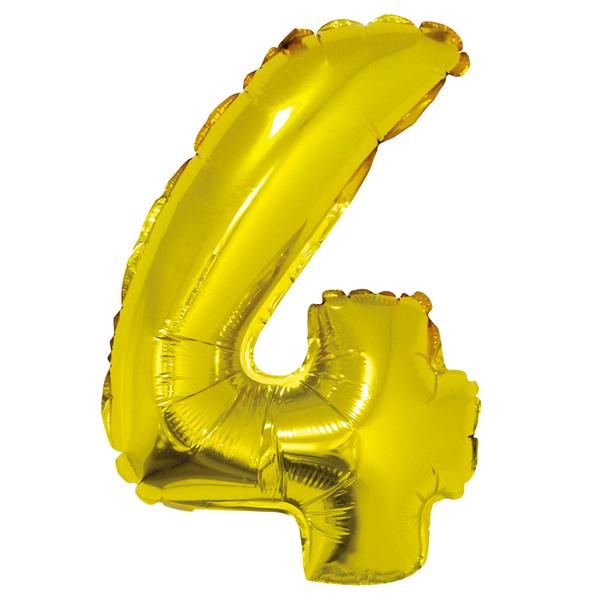 BALAO METALIZADO Nº4 DOURADO 16" UN SILVER