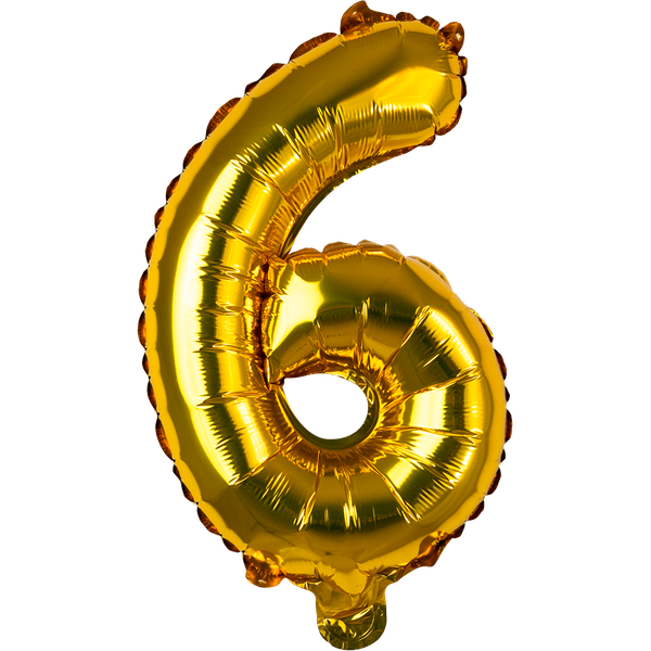 BALAO METALIZADO PEQUENO DOURADO Nº6 UN REGINA
