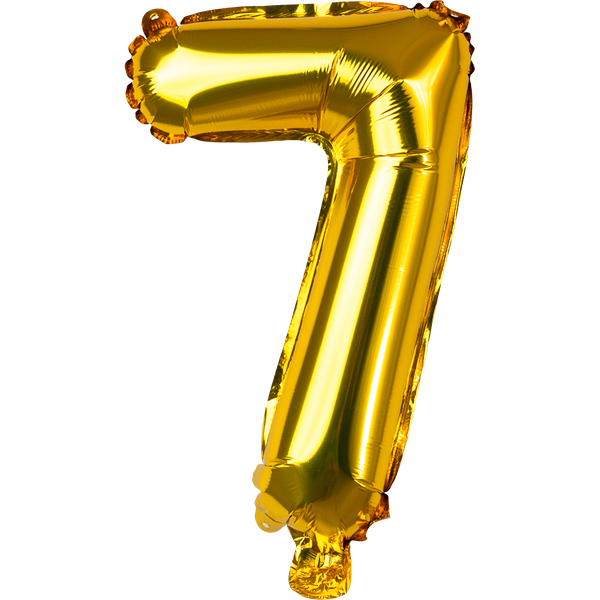 BALAO METALIZADO PEQUENO DOURADO Nº7 UN REGINA