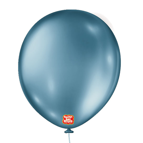 BALAO METALLIC Nº16 BALLOON AZUL 10UN SAO ROQUE