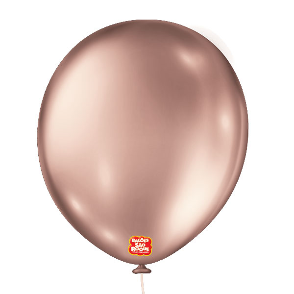 BALAO METALLIC Nº16 BALLOON ROSE GOLD 10UN SAO ROQUE