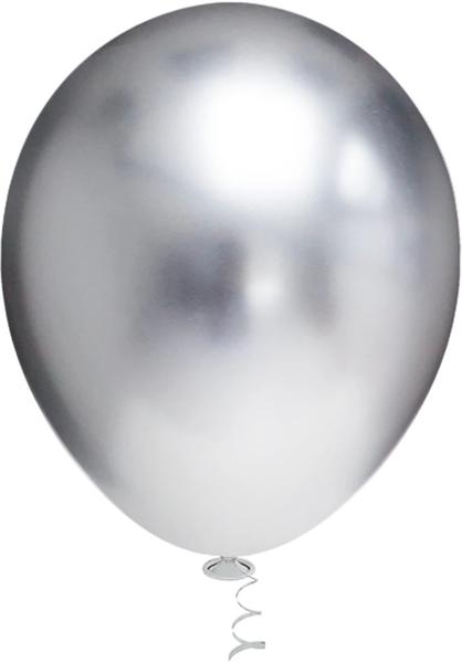 BALAO PLATINO REDONDO Nº05 PRATA 25UN PIC PIC