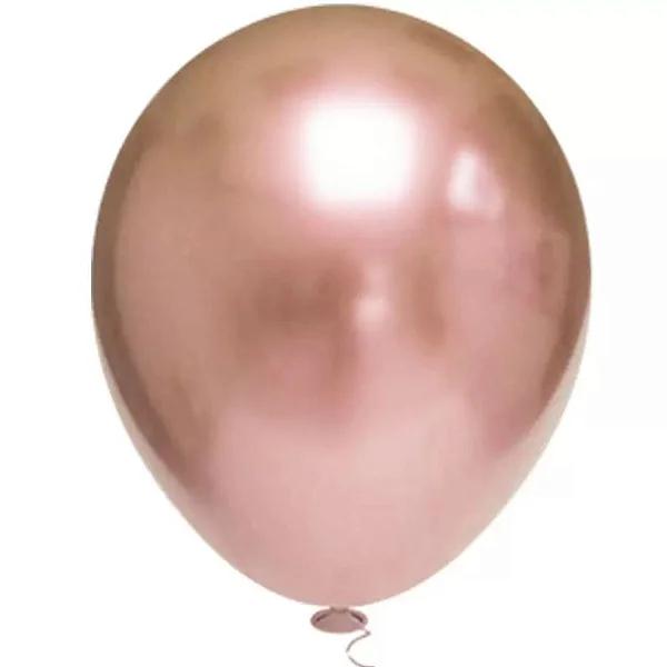BALAO PLATINO REDONDO Nº16 ROSE GOLD 12UN PIC PIC