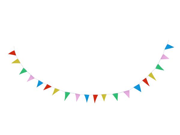 BANDEIRINHA PLASTICA JUNINA COLORIDA 10MT UN SILVER