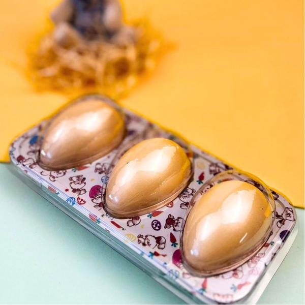 BANDEJA 3 OVOS 50G COELHINHOS 05UN FLIP