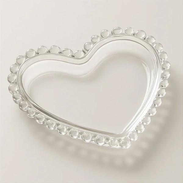 BANDEJA CORACAO PEROLA CRISTAL UN PRODUFEST