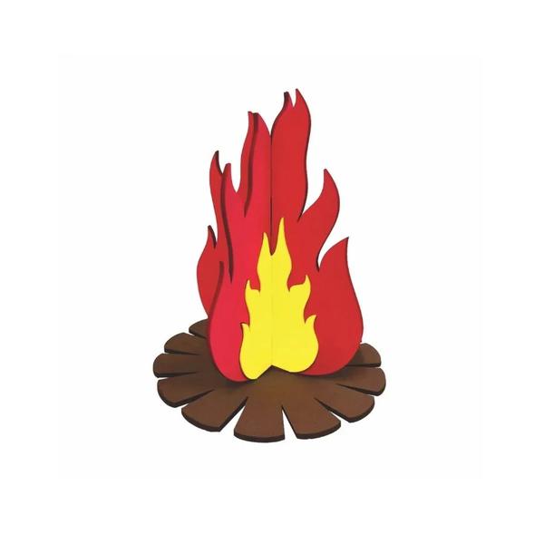 BANDEJA JUNINA FOGUEIRA 3D UN PIFFER