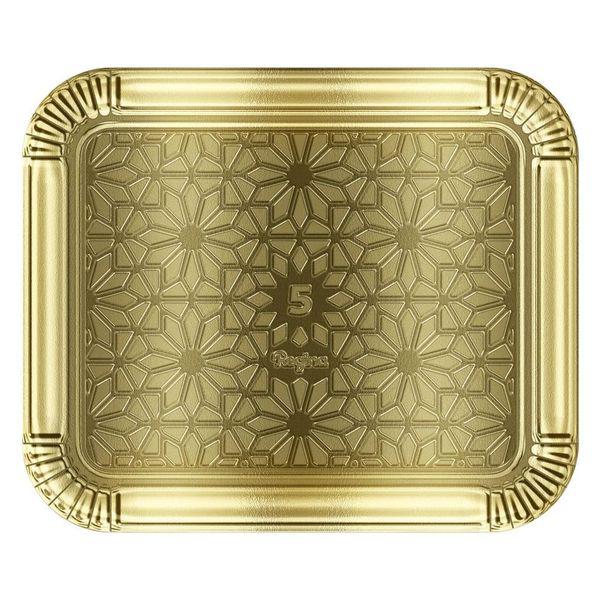 BANDEJA LAMINADA Nº05 39X32CM OURO UN REGINA