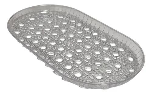 BANDEJA LAPIDADA 26X14CM CRISTAL UN PRODUFEST