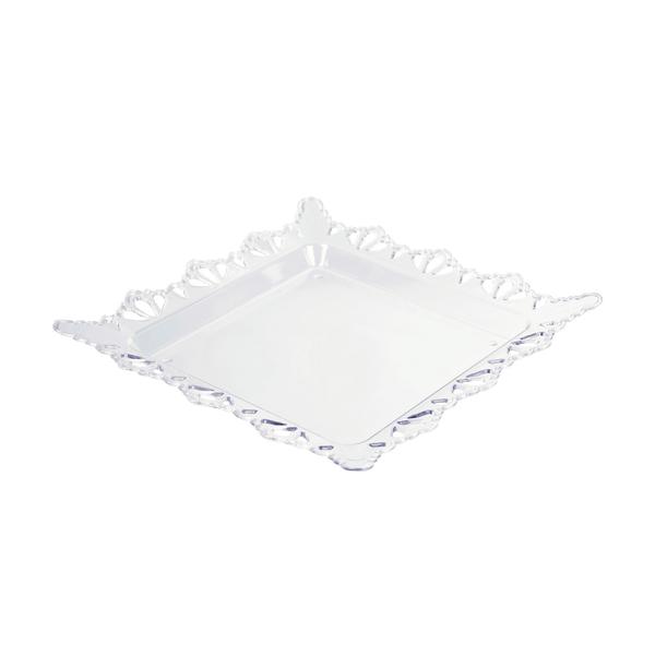 BANDEJA LUXO SEM BASE TRANSPARENTE UN MIRANDINHA