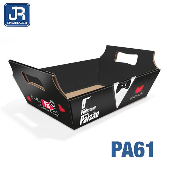 BANDEJA MEDIA COM ALCA 23X16X7CM PODEROSO PAIZAO UN JR EMBALAGENS