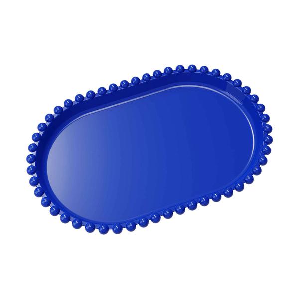 BANDEJA OVAL PEROLA 20X13CM AZUL TURQUESA UN PRODUFEST