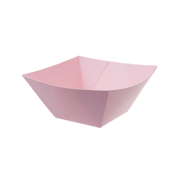 BANDEJA PAPEL 15CM ROSA BEBE 3UN SILVER