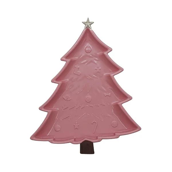 BANDEJA PINHEIRO NATAL TRONCO/ESTRELA ROSE UN SO BOLEIRAS
