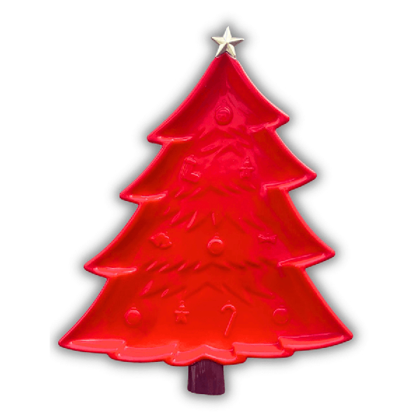 BANDEJA PINHEIRO NATAL TRONCO/ESTRELA VERMELHO UN SO BOLEIRAS