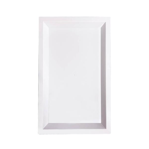 BANDEJA RETANGULAR SEM BASE BRANCA UN MIRANDINHA