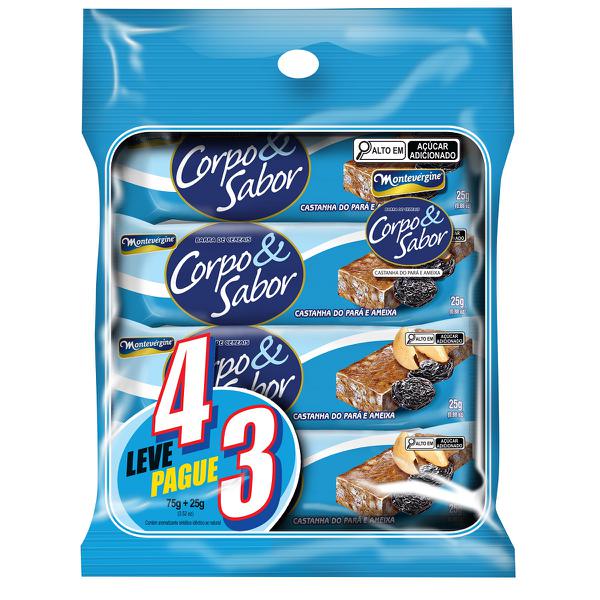 BARRA CEREAIS CASTANHA PARA AMEIXA LV4 PG3 MONTEVERGINE