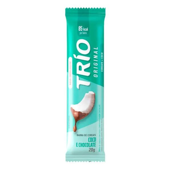 BARRA CEREAIS COCO COM CHOCOLATE 3UN TRIO