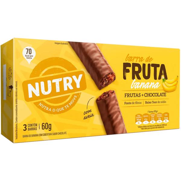 BARRA FRUTAS BANANA/CHOCOLATE 03UN NUTRIMENTAL