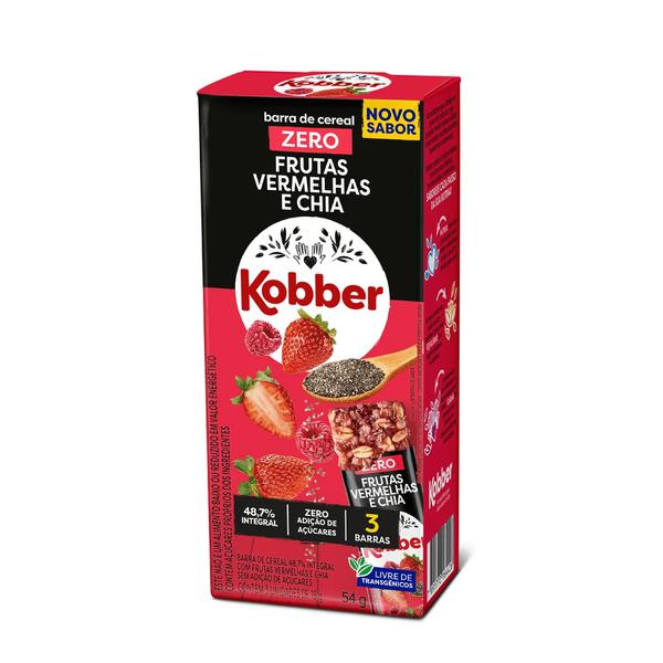 BARRA FRUTAS VERMELHAS E CHIA ZERO  03UN KOBBER