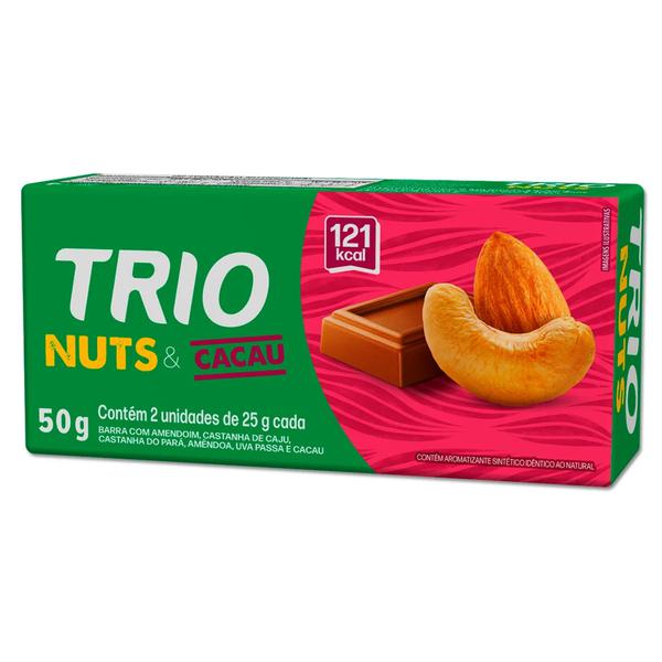 BARRA NUTS CACAU 02UN TRIO