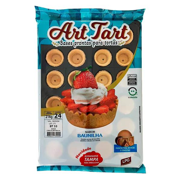 BASE TORTA DOCE CIRCULAR 40MM 24UN ART TART 216G