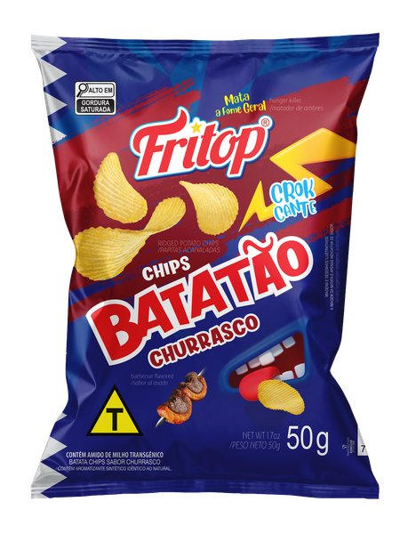 BATATA CHIPS CHURRASCO 50G FRITOP