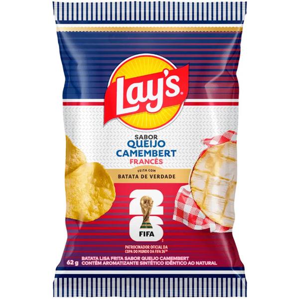 BATATA LAYS COPA QUEIJO 62G ELMA CHIPS