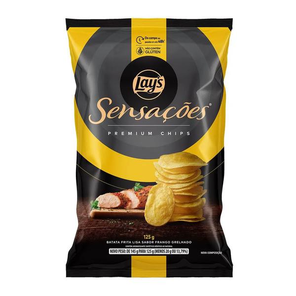 BATATA SENSACOES 125G FRANGO GRELHADO ELMA CHIPS