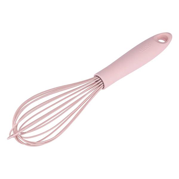 BATEDOR MANUAL SILICONE 31CM CABO EM PP ROSA UN WECK