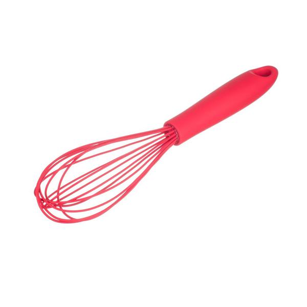 BATEDOR MANUAL SILICONE 31CM CABO EM PP VERMELHO UN WECK