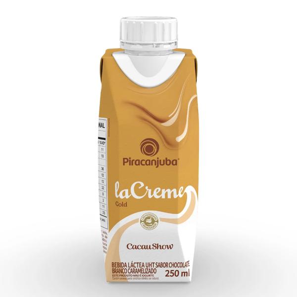 BEBIDA LACTEA CREME GOLD PBA CACAU SHOW 250ML PIRACANJUBA