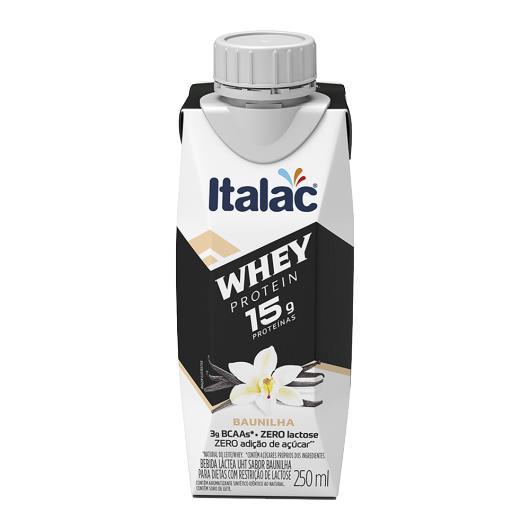 BEBIDA LACTEA ZERO LACTOSE WHEY 15G BAUNILHA 250ML ITALAC