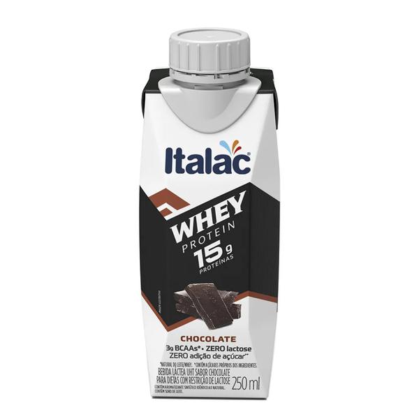 BEBIDA LACTEA ZERO LACTOSE WHEY 15G CHOCOLATE 250ML ITALAC