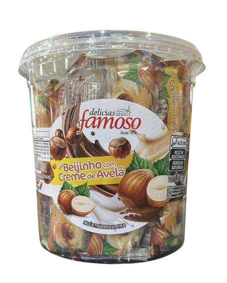 BEIJINHO COM CREME DE AVELA 21UN 1,010KG FAMOSO