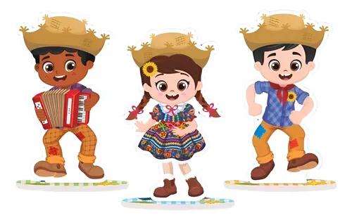 BIG ENFEITE IMPRESSO JUNINO CRIANCAS SORTIDO 11,5X17,5CM UN PIFFER