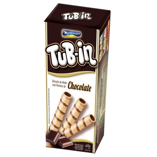 BIJU RECHEADO TUBIN CHOCOLATE 48G MONTEVERGINE