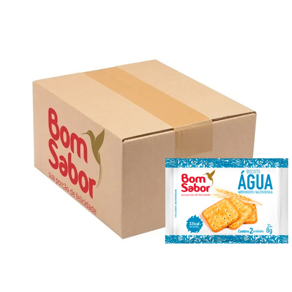 BISCOITO AGUA 9G 180UN BOM SABOR