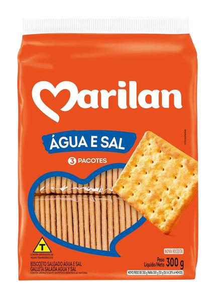 BISCOITO AGUA E SAL 300G MARILAN