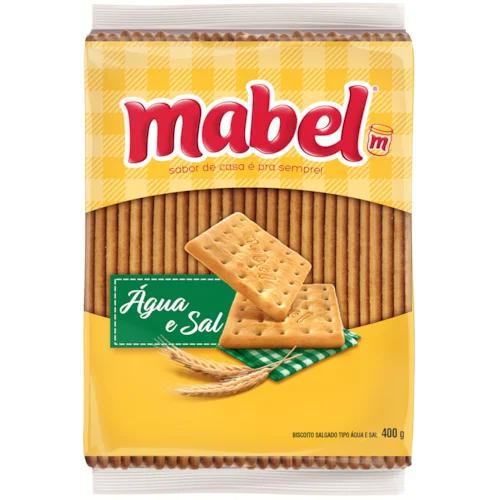 BISCOITO AGUA E SAL 400G MABEL